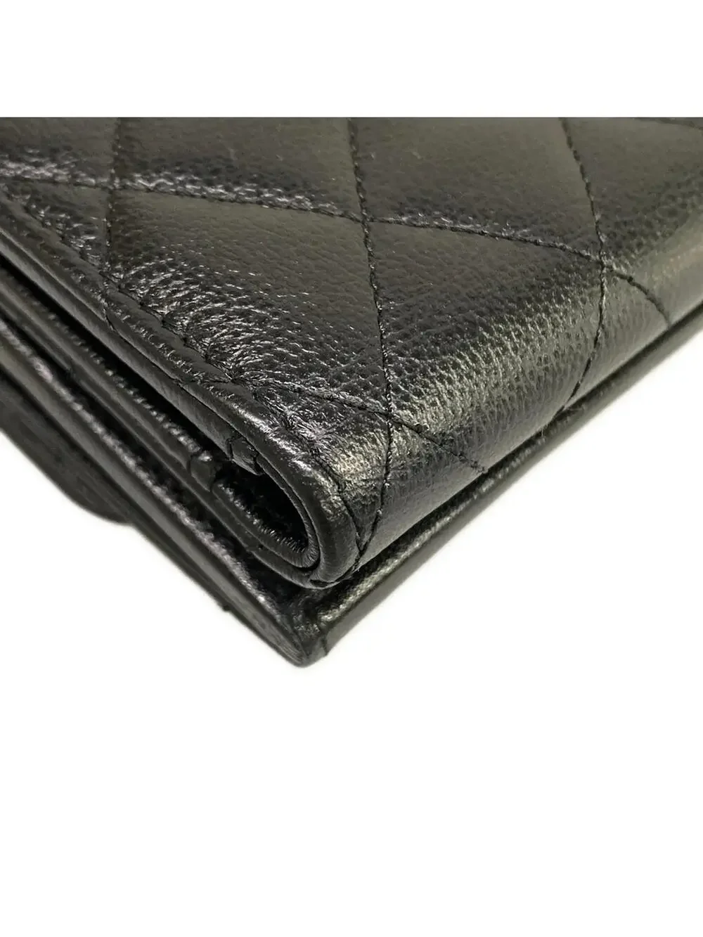 Chanel Small Flap Wallet Matrasse Black #278605C13B